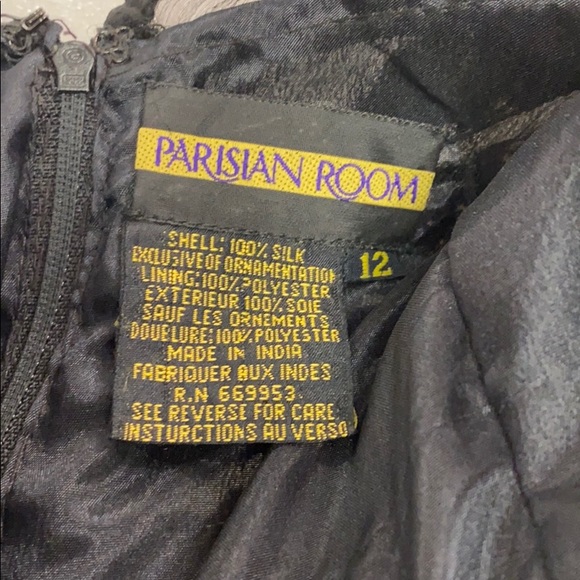 Parisian Room Silk Sequin & Beaded Dress Size 12 - Picture 8 of 8